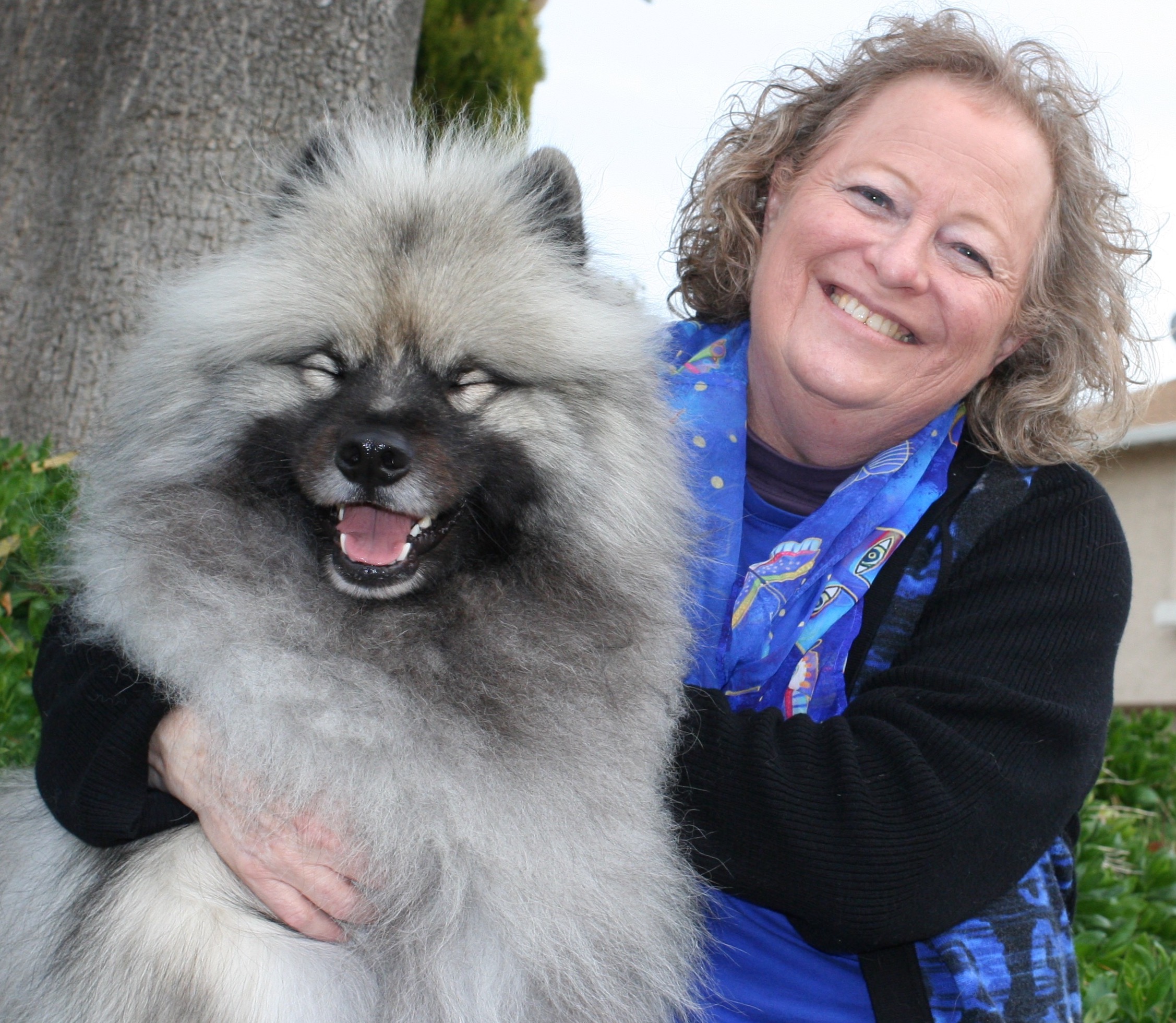 Cathy with Bodhi Bear