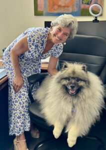 Dog with Westport, CT 1st Selectwoman